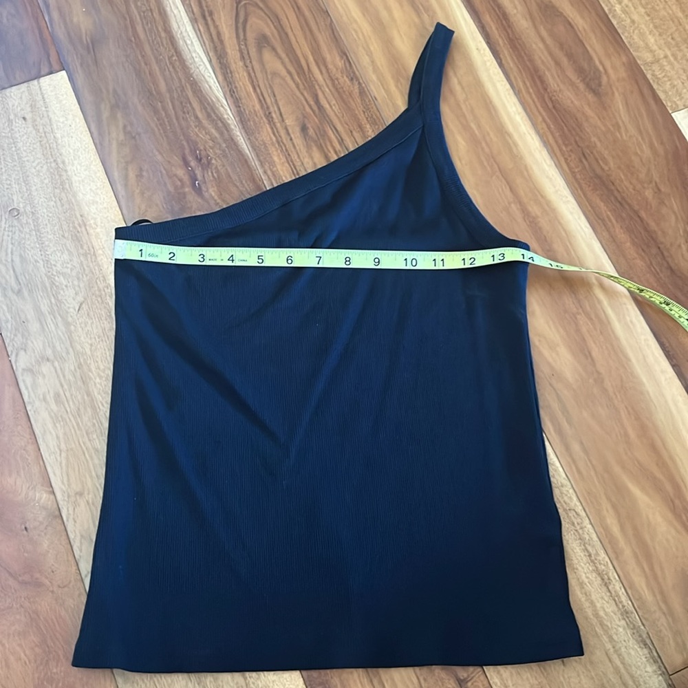 Open Edit One Shoulder Ribbed Tank - Picture 3 of 4